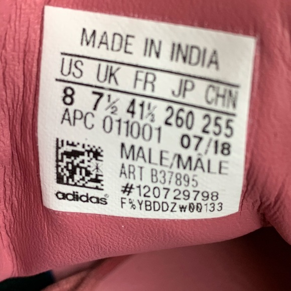 Adidas Originals Stan Smith Ash Pink Suede Shoes - Picture 7 of 7